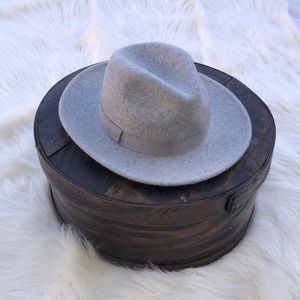 NEW!! Heather grey fedora hat!